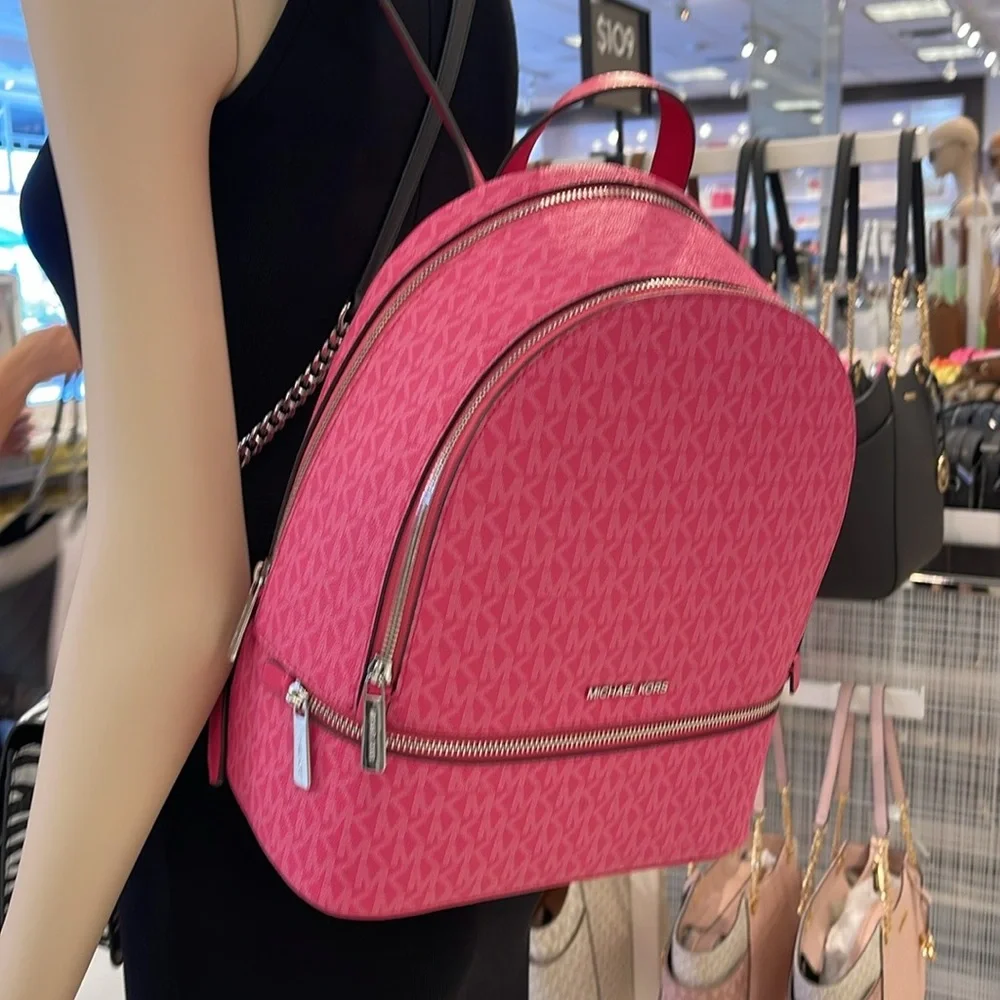 Michael Kors Rhea Medium Signature Logo Backpack
Dragonfruit
NWT - Picture 1 of 16